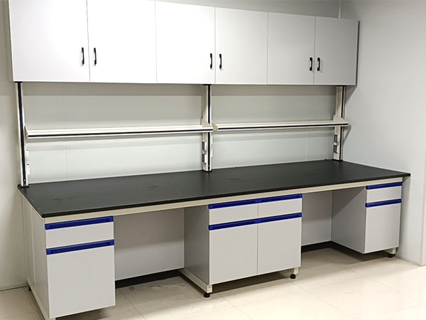 鋼木實(shí)驗(yàn)臺帶吊柜